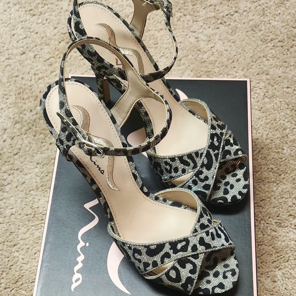 Nina Women's Leopard Print Heels
